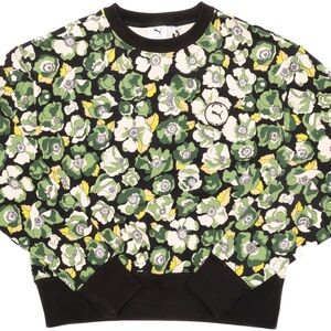 Puma x Liberty London Women’s AOP Cropped Sweatshirt Size L. NWOT